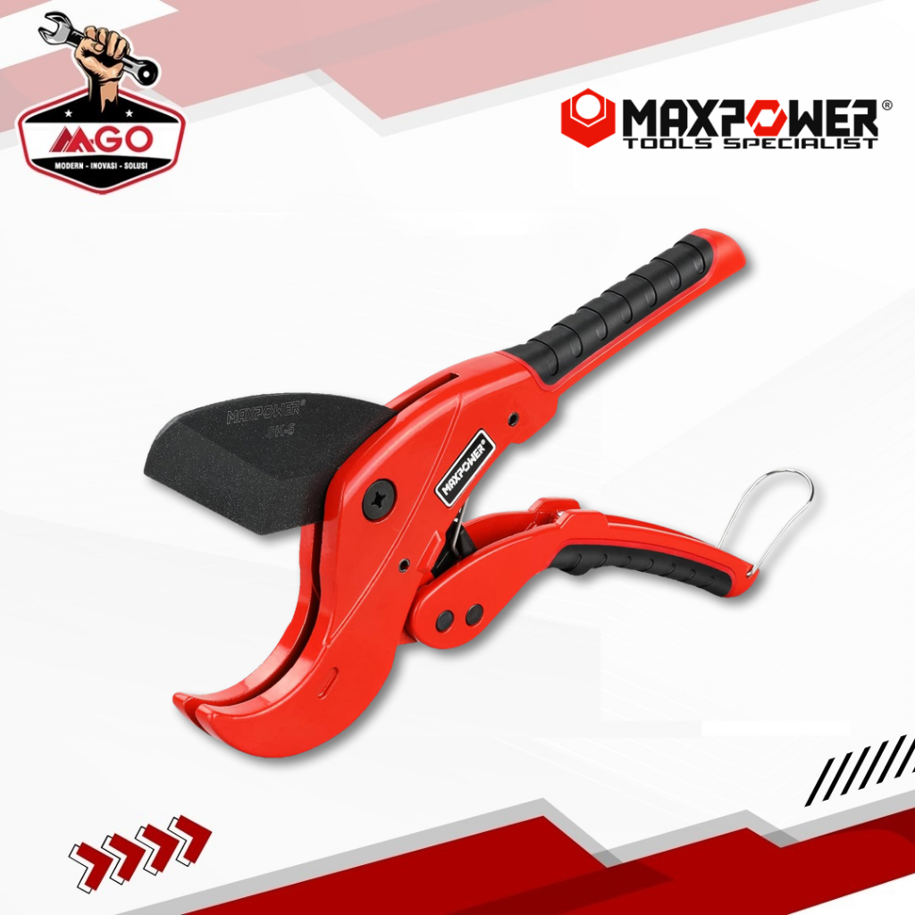 

Gunting Pipa PVC / Ratchet PVC Pipe Cutter Automatic MAXPOWER 64 mm
