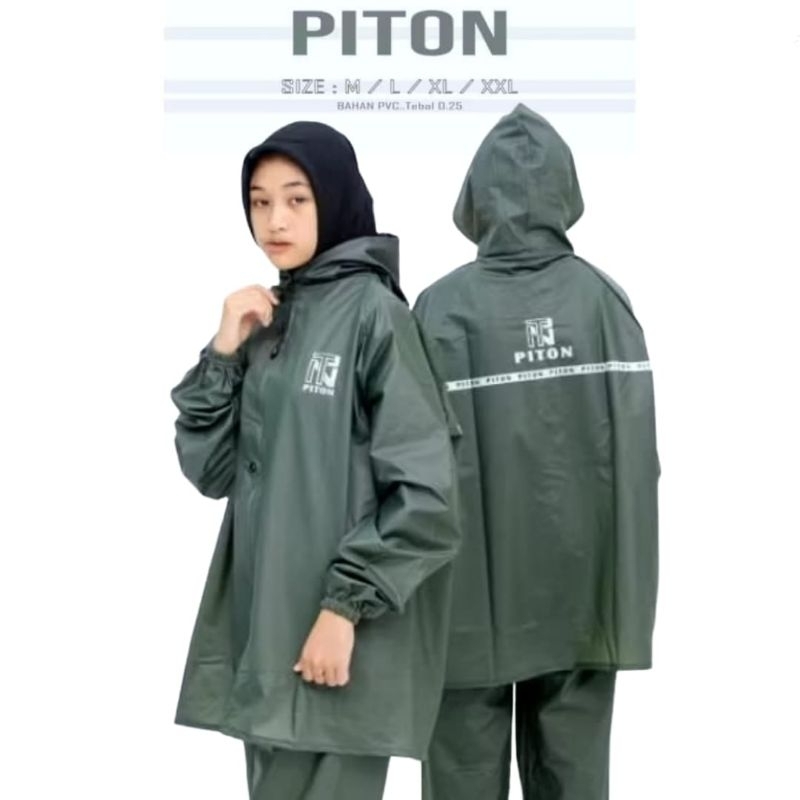 Jas Hujan Hujan Pria Wanita Setelan Jas Hujan Outdoor Jaket Celana Kuat Tebal Waterproof