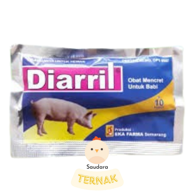 Diarril Babi 10 Kapsul Obat Diare Mencret Hewan Eka Farma
