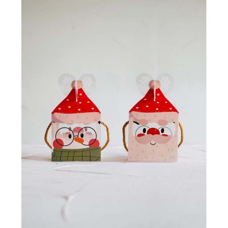 

(min 5 pcs) BOX MIKA SNOWMAN MINI CHRISTMAS, KOTAK NATAL HAMPERS