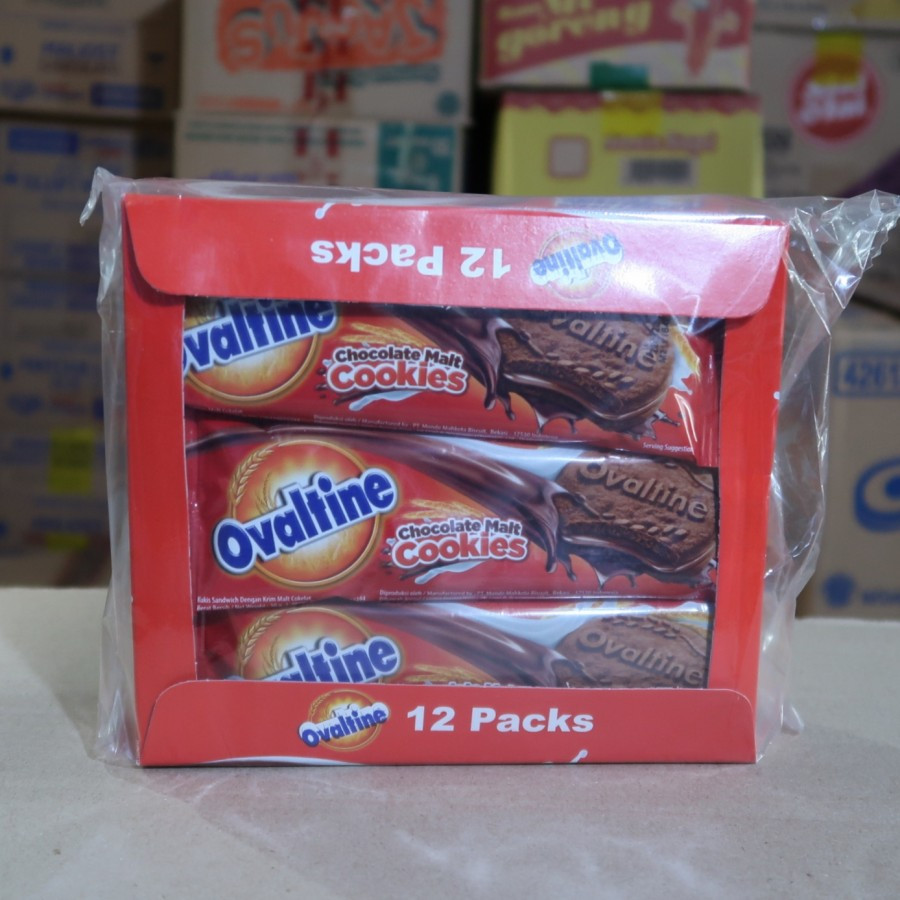 

Ovaltine Cookies Coklat - Kue Kering Ovaltine isi 12/box Biskuit - Food, Chocolate