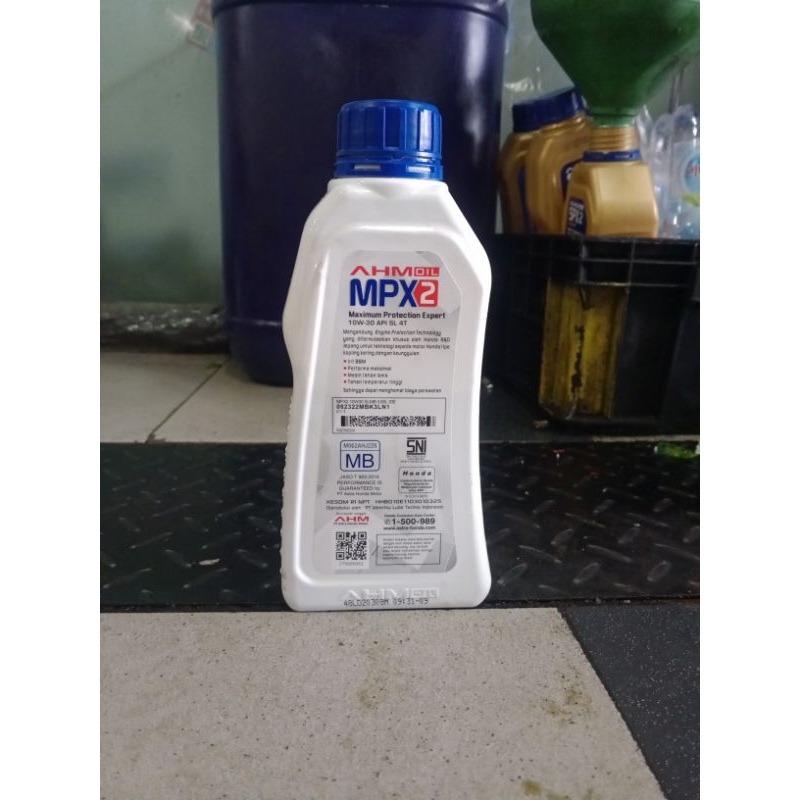 Botol Oli Bekas MPX 2 0.8/0.65 Original AHM