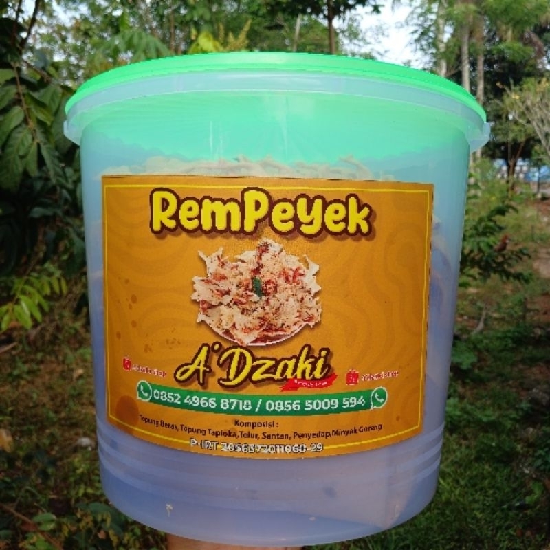 

Rempeyek A'Dzaki | Peyek A'Dzaki Ukuran Toples 16 L