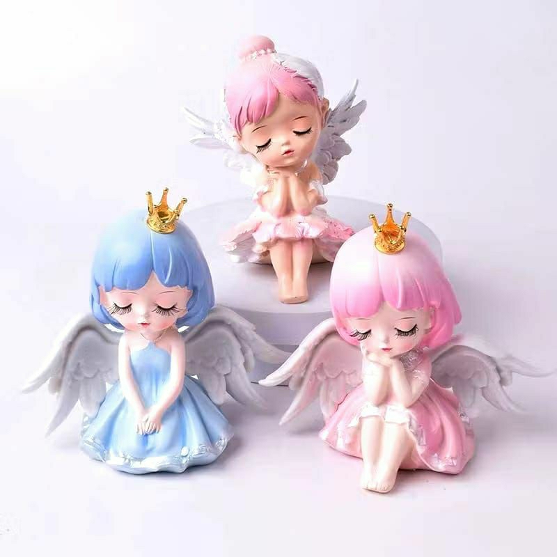 {JS} PAJANGAN KUE ANGEL GIRL MALAIKAT SAYAP TOPPER CAKE ULANG TAHUN ANAK / HIASAN TOPPER KUE ULANG T