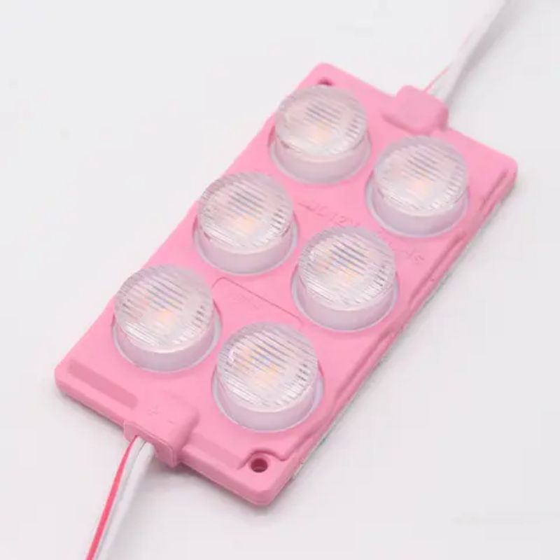 lampu LED 6 mata kotak 12-24V