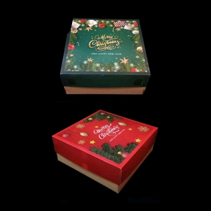 

( 5 pcs ) Box Chiffon Cake Hampers Natal Kotak Dus 20x20x10 Muat 4 Toples Tabung 600ml