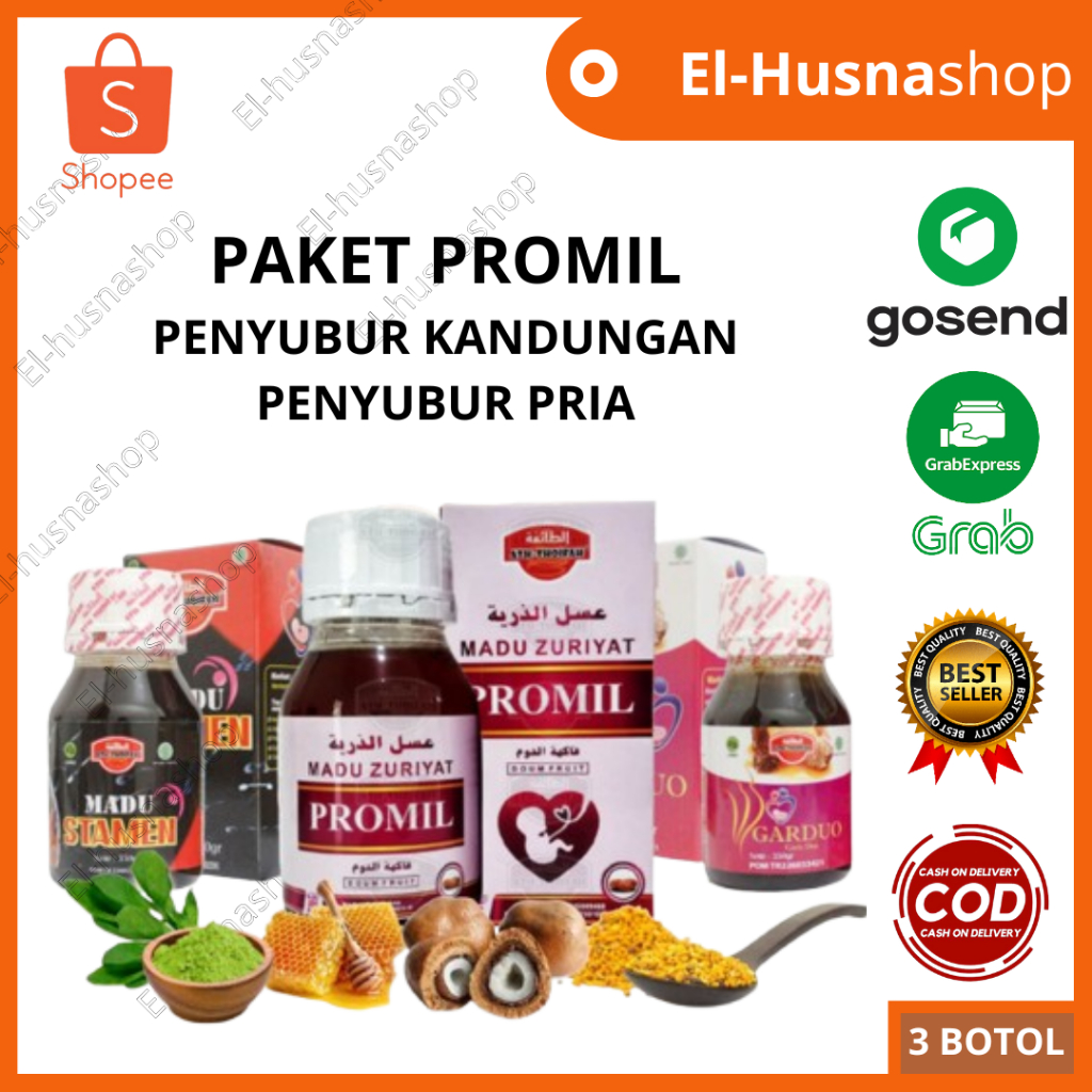 Paket Promil Lengkap Madu Zuriat Penyubur Kandungan Madu Penyubur Pria