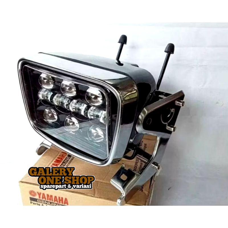 Lampu depan day daymeker daymaker rx king rxk oval set breket dudukan
