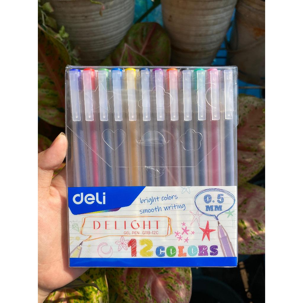 

Deli Pulpen Gel 12 Warna 0.5mm
