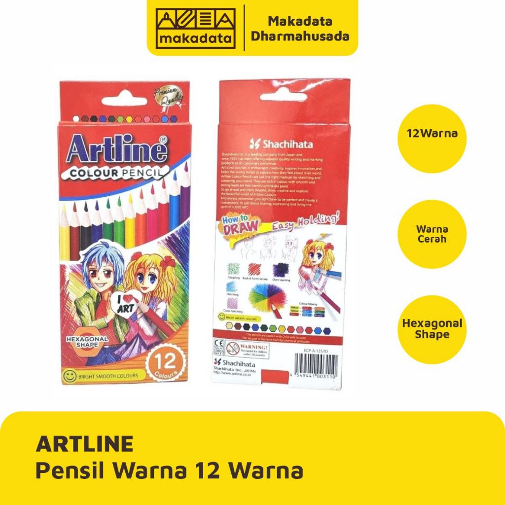 

PENSIL WARNA ARTLINE 12 WARNA (1 SET)