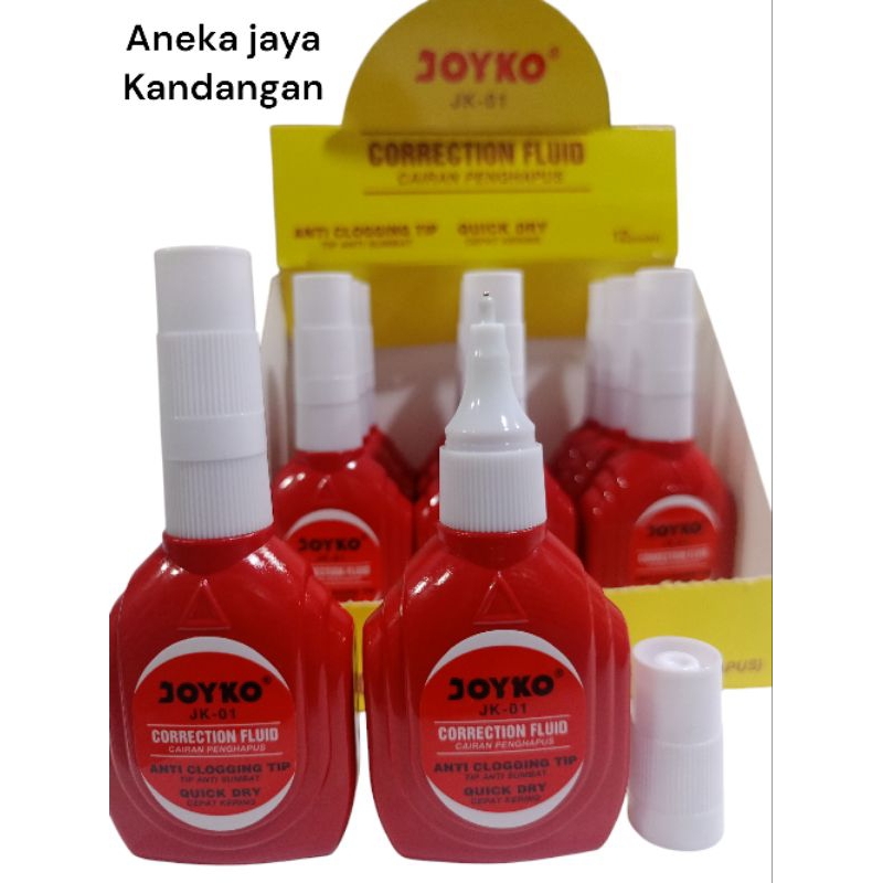 

JOYKO CORECTION FLUID JK-01/TIPE-X JOYKO CAIR JK-01 HARGA ECER