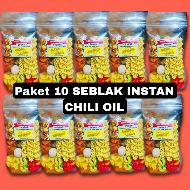 

SEBLAK INSTAN CHILI OIL PAKET 10 PCS