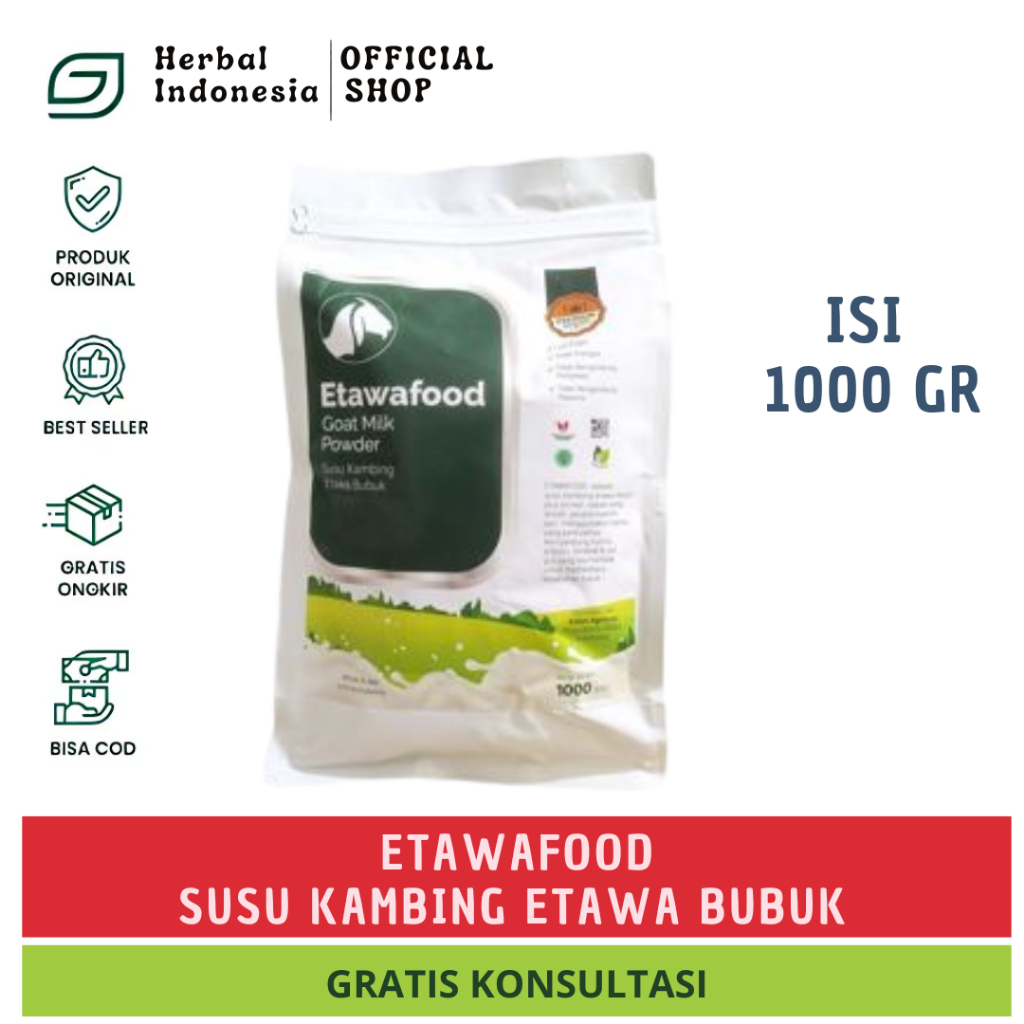 

Susu Kambing Etawafood Goat Milk Powder Susu Kambing Etawa Bubuk 1000gr ORIGINAL