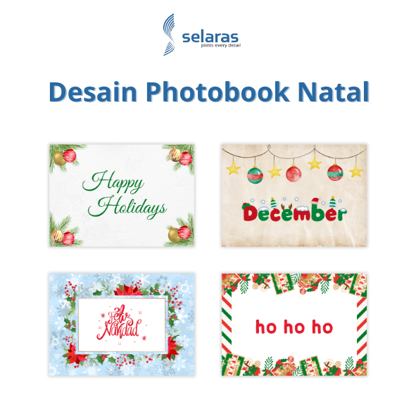 Print Photobook Layflat Book Christmas Cetak Buku Kenangan Natal Free Desain Template Selaras Printi