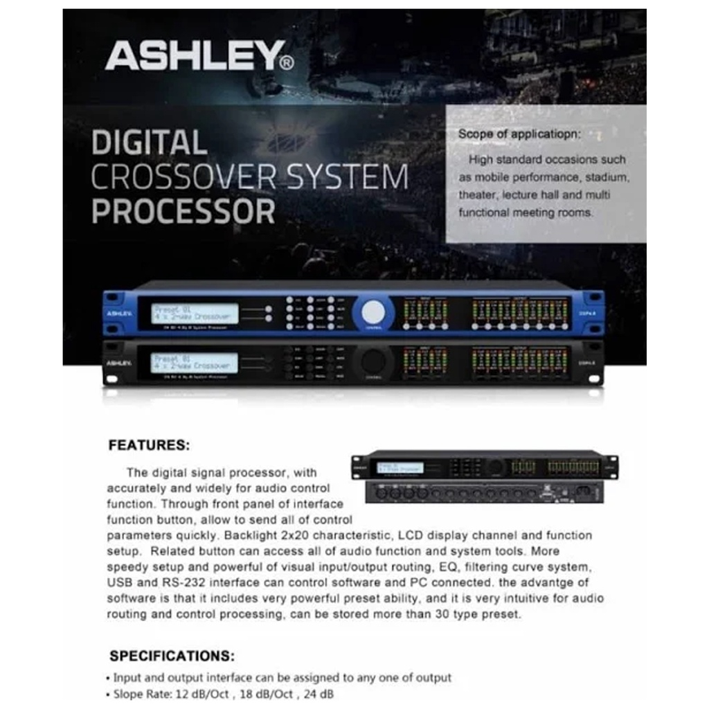 Ashley management DSP 4.8 hitam/ ASHLEY DSP4.8 HITAM