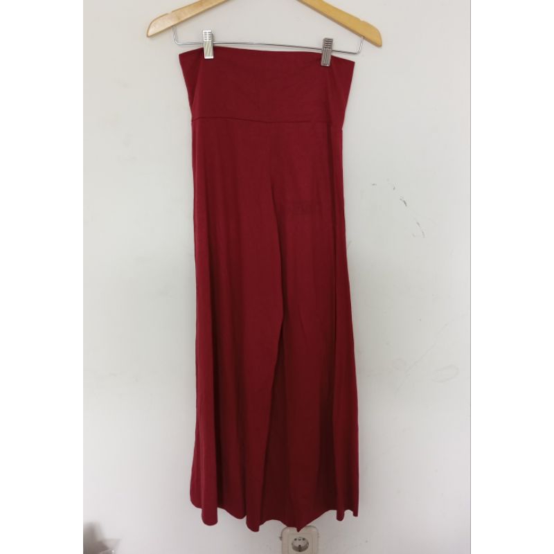 celana kulot merah maroon