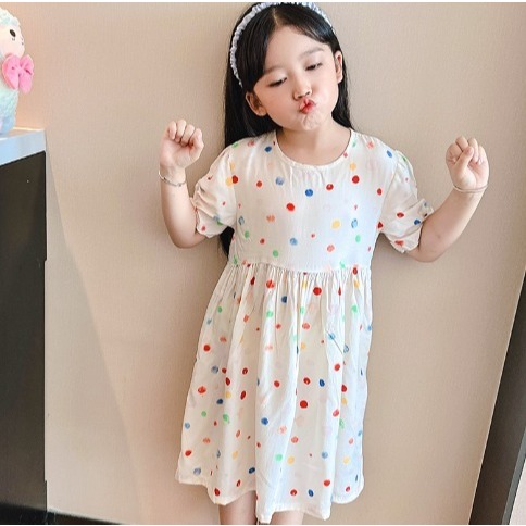 GROSIR BAJU MURAH - Dress Anak Cewek/Dress Import/Dress Anak Murah/ Dress Rumbai Rayon Import