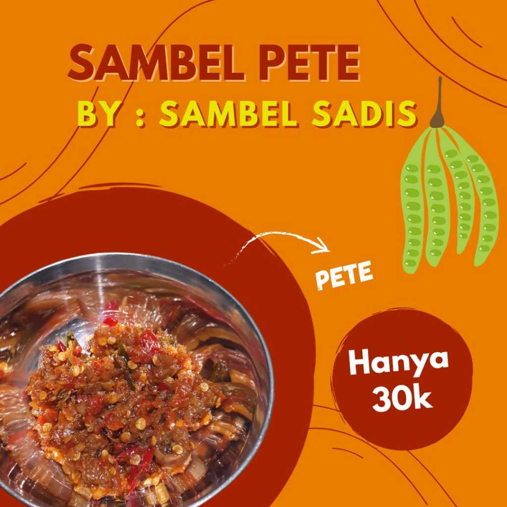 

Sambal Pete 170gr - Sambel Pete 170gr - Sambal Sadis Pete 170gr - Sambel sadis Pete 170gr