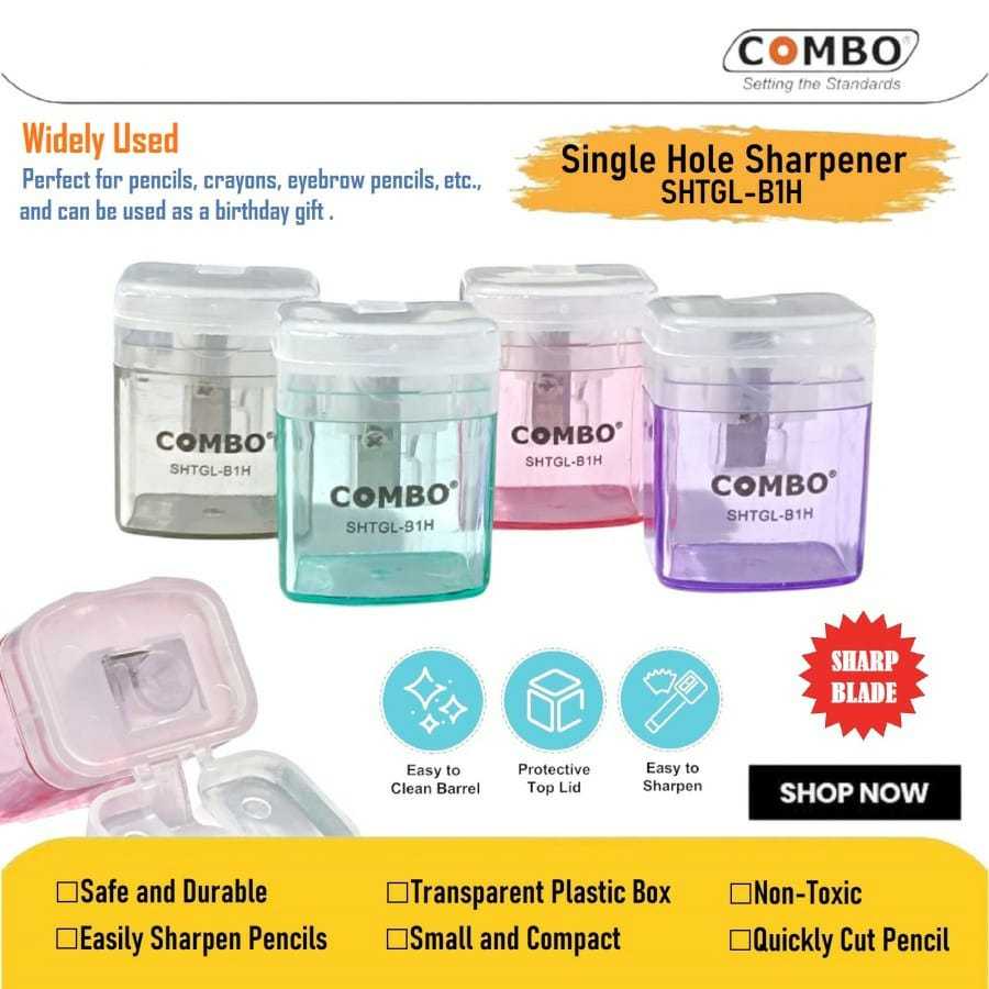 

Single Hole Sharpener / Serutan Pensil Lucu / Rautan Pensil Manual / Pencil Sharpener / Penyerut Pensil SHTGL-B1H