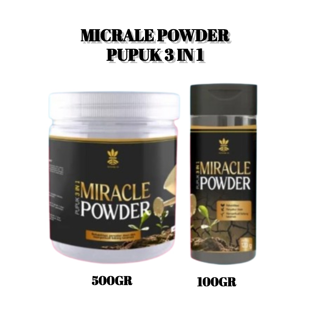 Miracle Powder Asam Humat Pupuk 3 in 1 Pembenah Tanah Penyubur Tanaman