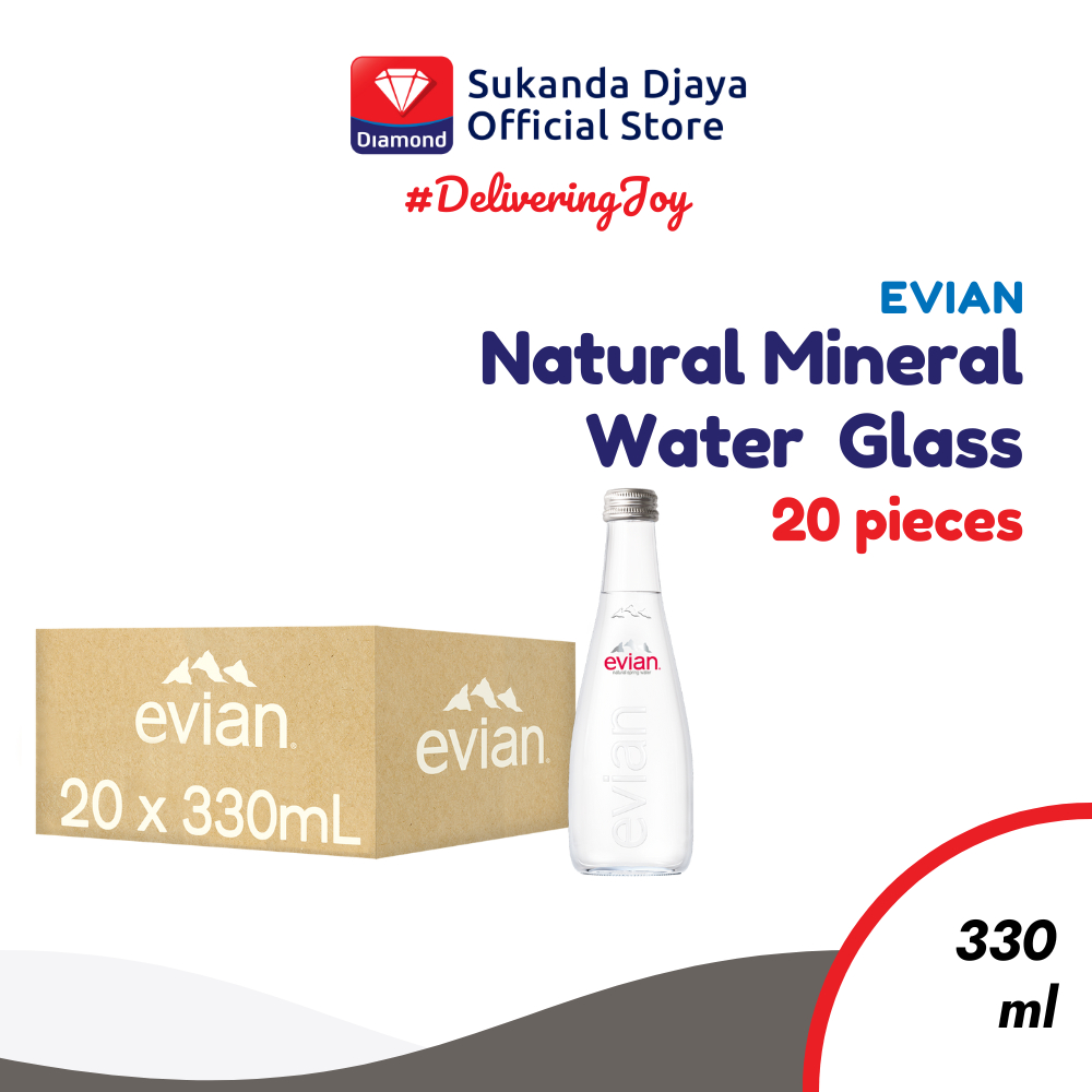 

Evian Natural Mineral Water Glass 330 Ml - 1 Karton