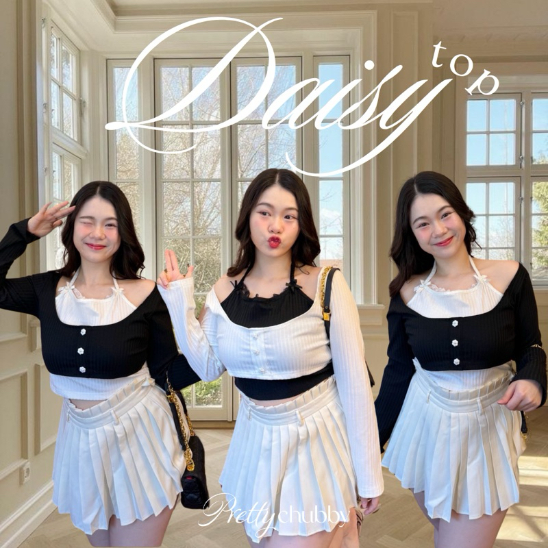 DAISY TOP Big Size - Knit Premium - Plus Size Shirt - Atasan Big Size - Atasan Jumbo - Shirt Jumbo -