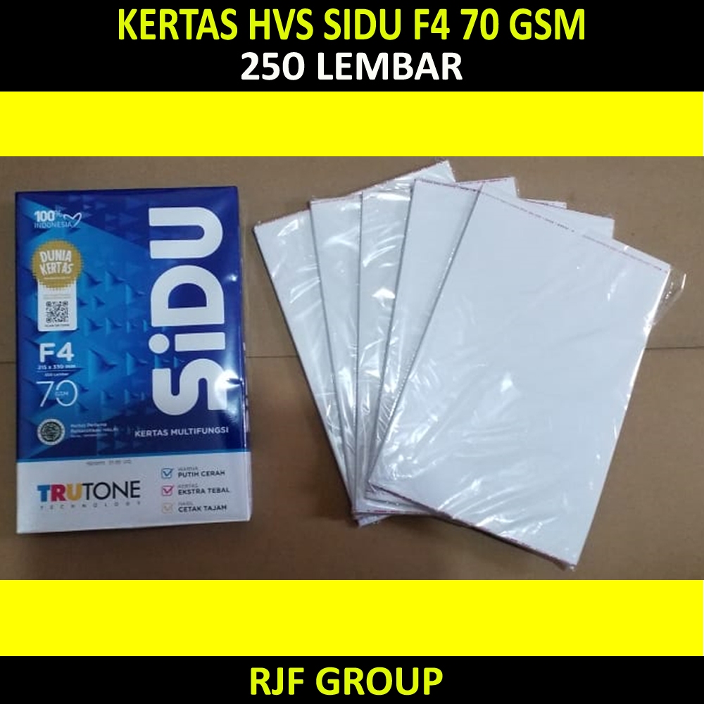 

KERTAS HVS SIDU F4 70 gsm 250 LEMBAR