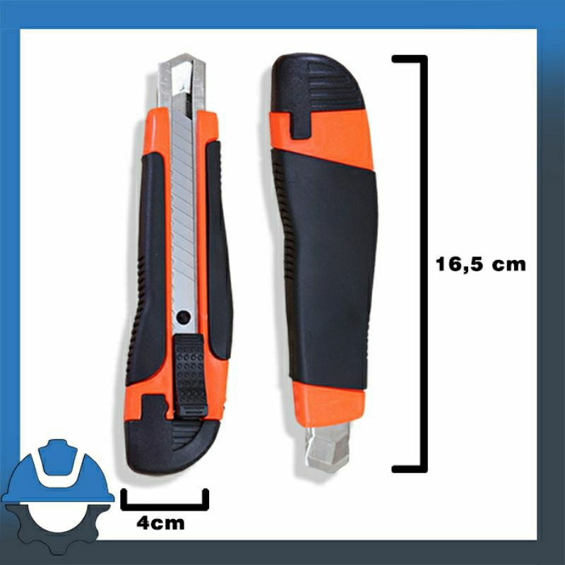 

Cutter Gagang Karet Maxi, bilah pisau bisa diganti