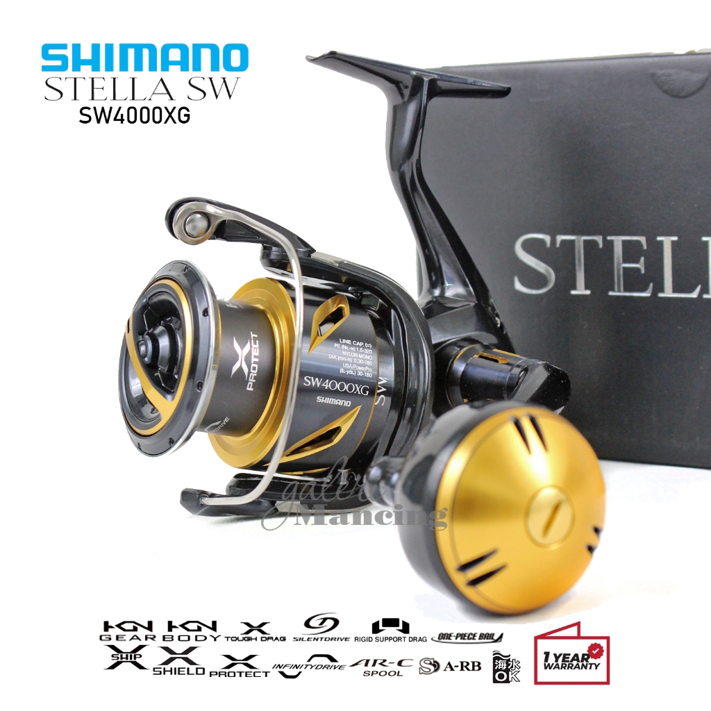 Reel Shimano STELLA SW 2020/2019 - 4000HG - 4000XG - 5000XG - 5000HG - 6000HG - 6000PG - 6000XG - 80