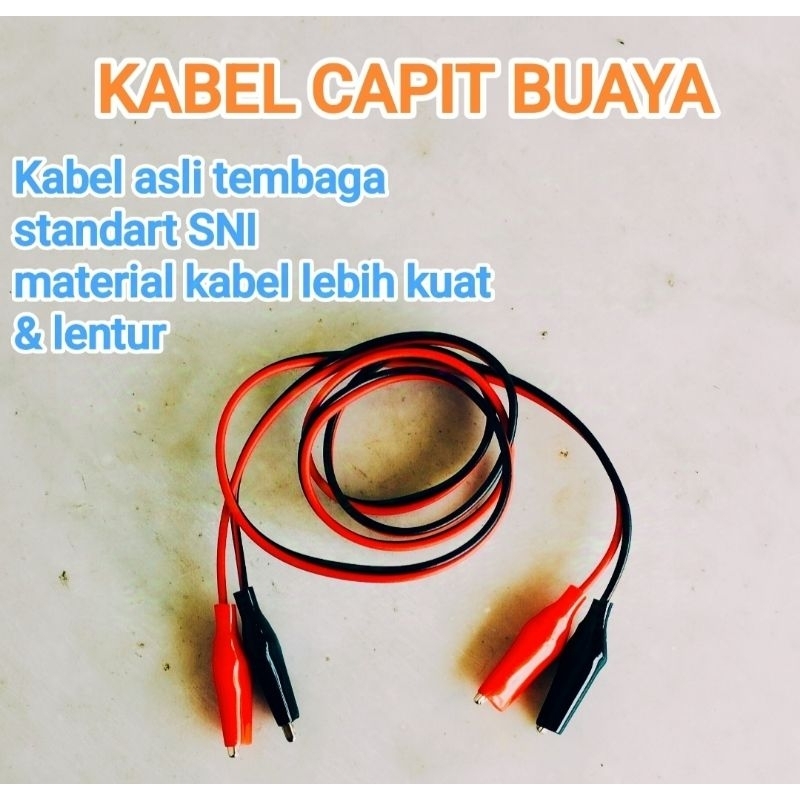 Kabel Capit buaya to power supply | kabel capit buaya tu Usb buaya to avometer