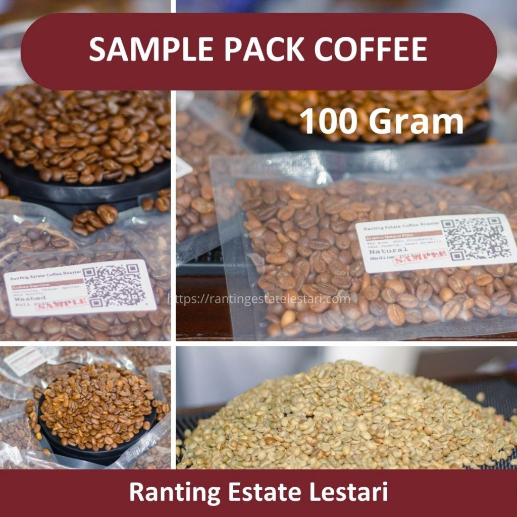 

SAMPLE PACK COFFEE 100gr (Sample Biji Kopi Roasted Beans, Green Beans)