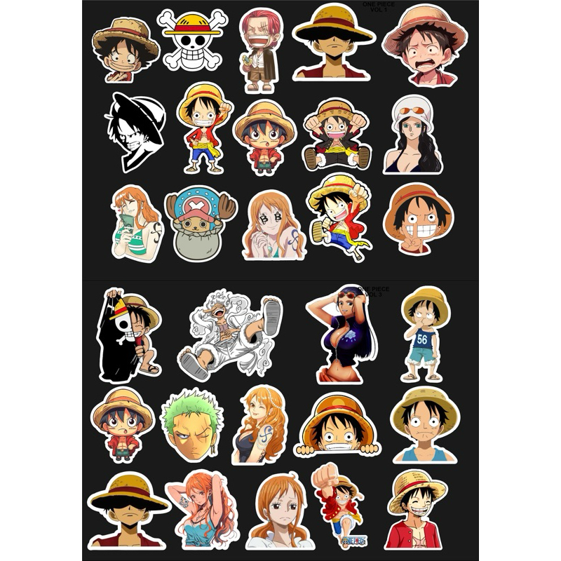 

15pc Stiker One Piece Stiker Aesthetic Stiker HP Stiker Laptop