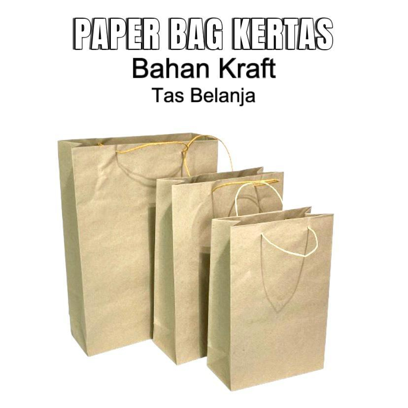 

HD Paper Bag Kertas Coklat Polos / Paper Bag Hampers / Paper Bag Tas Belanja