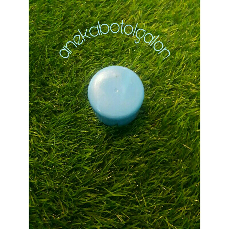 tutup galon biru muda panjang 3,4 cm