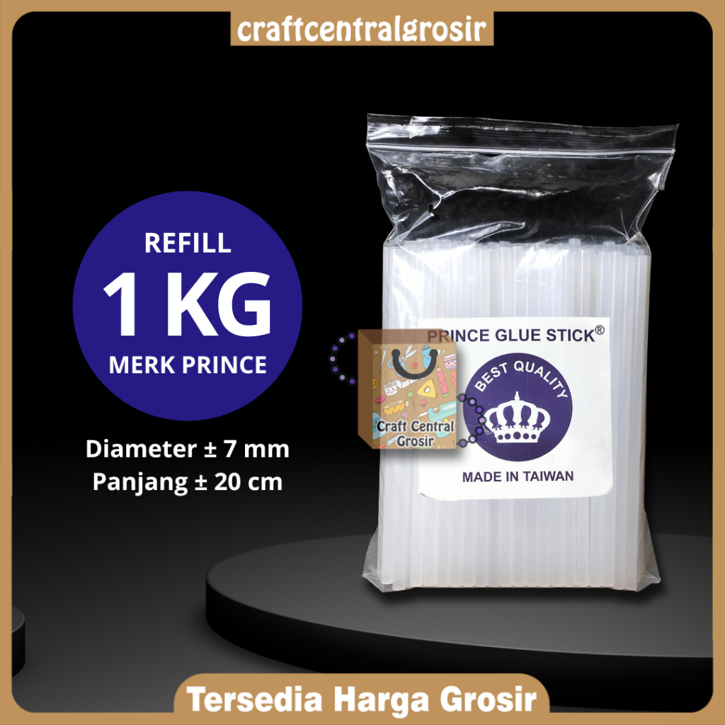 

Refill Lem Tembak Kecil MERK PRINCE isi 1 KG