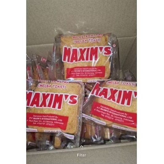 

Roti Kering Maxim Toast 1 Dus