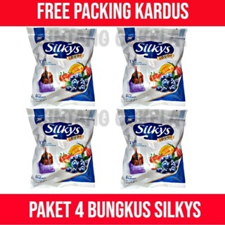 

silkys jelly pudding rasa buah-buahan paket 4 bungkus