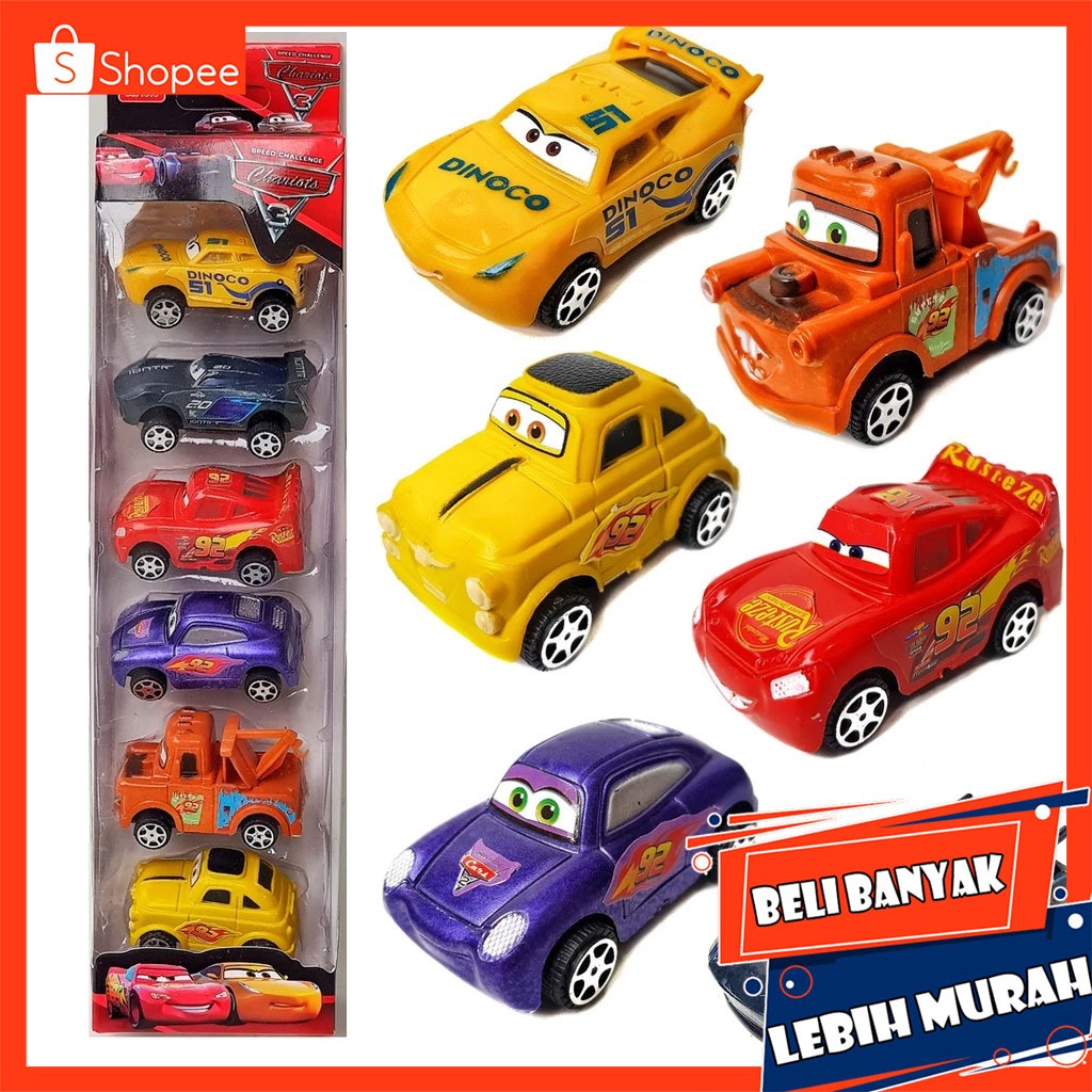 MAINAN ANAK MOBIL MOBILAN CARS ISI 6PCS CARS SPEED CHALLENGE