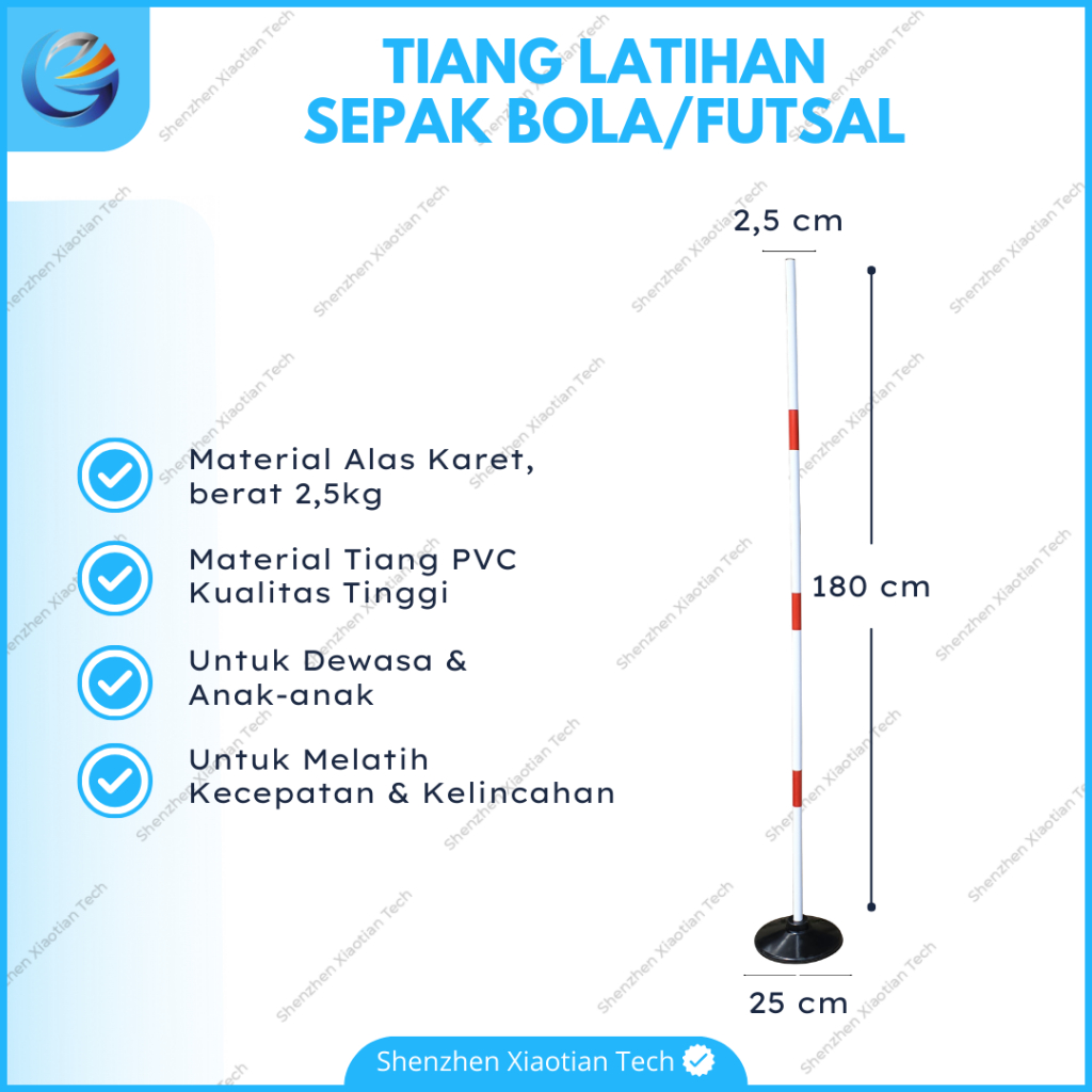Agility Pole Training Football | Tiang Latihan Kelincahan Kecepatan Sepak Bola Futsal