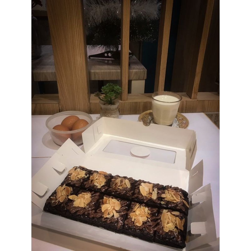 

Brownies Nutella ( Nutella Almond Fudge Brownie )