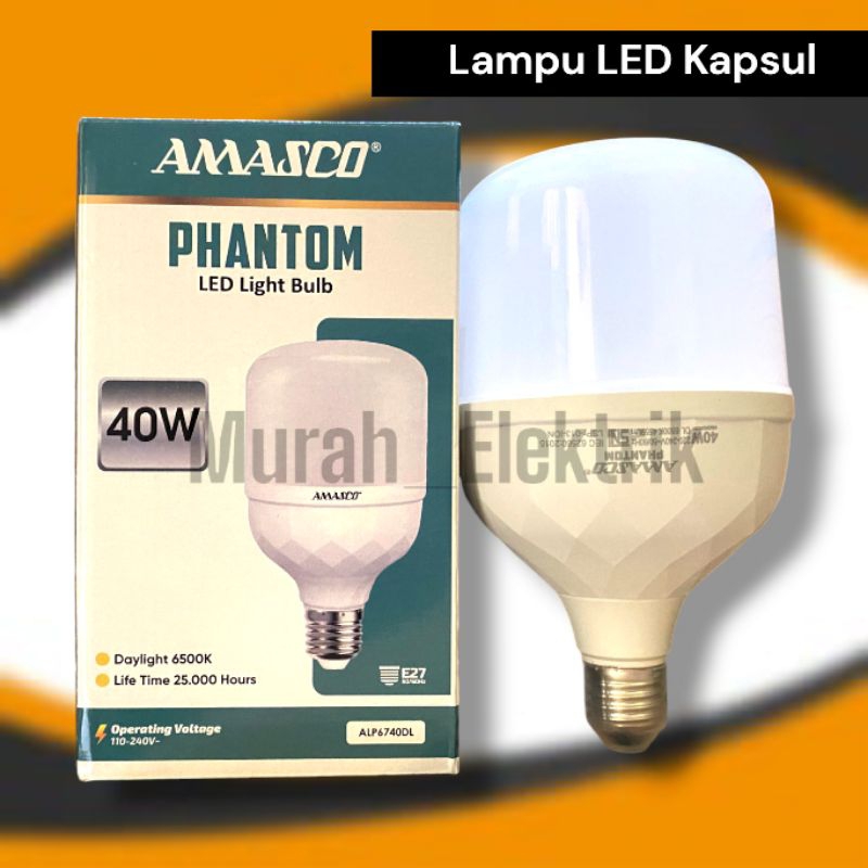 

(Paket Isi 5Pcs) Lampu Led Phantom Amasco 30w 40w 50w 60w/Lampu Led/Bohlam Lampu Kapsul/Lampu Led