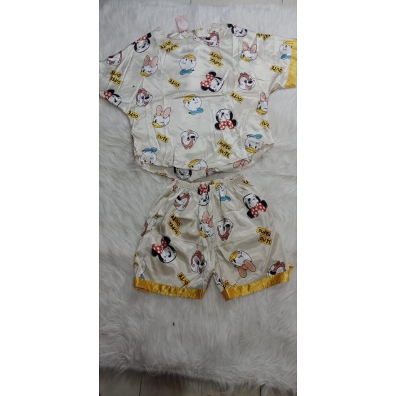 setelan baju tidur pendek dewasa bangkok import