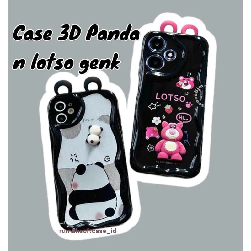 Case Lotso & Panda 3D for Oppo Reno 12 Oppo Reno 12f