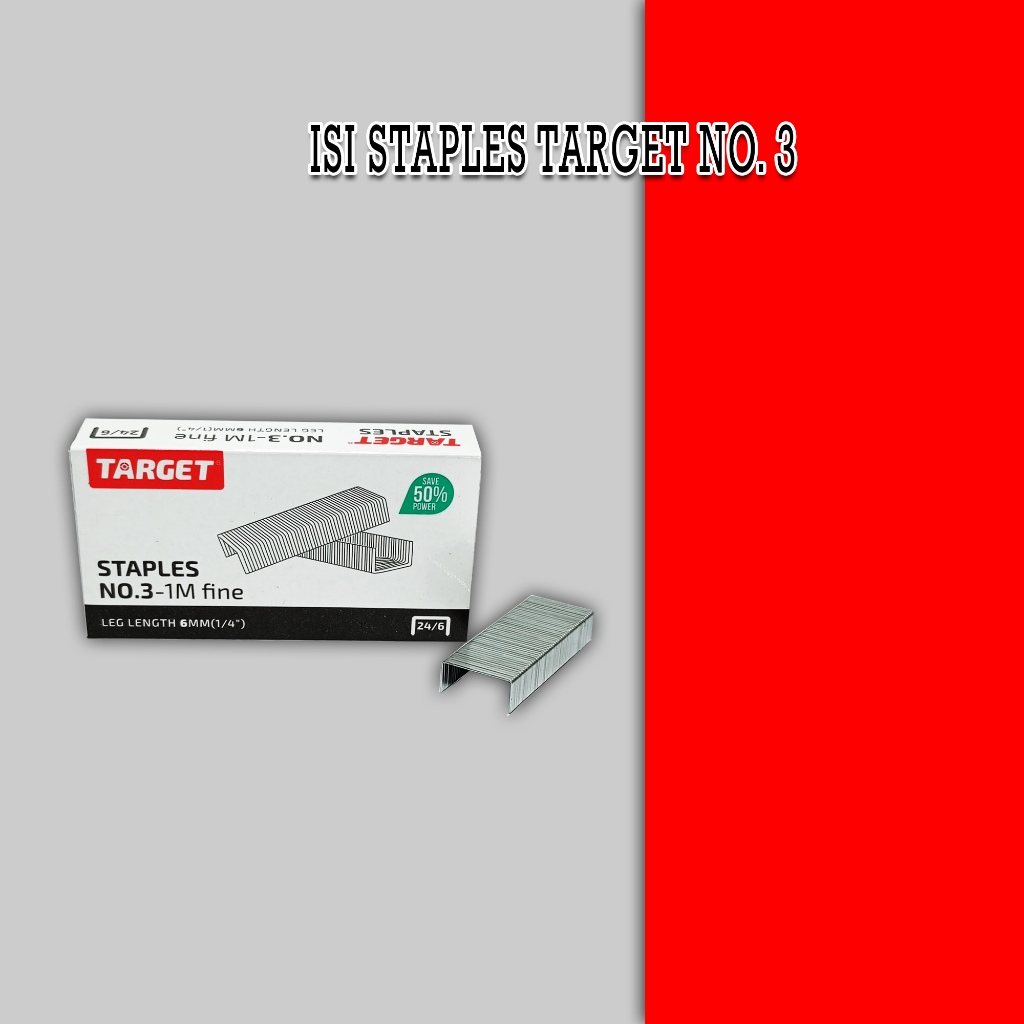 

isi staples no 3 target / 1 box kecil