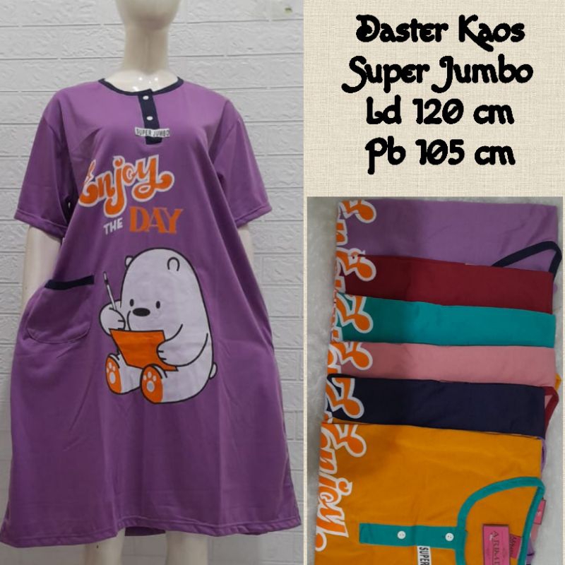 Daster Kaos Jumbo busui murah cantikkk Baju Tidur Dewasa