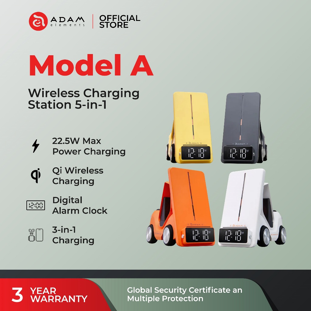 Adam Elements - Model A Wireless Charging Station 5 in 1