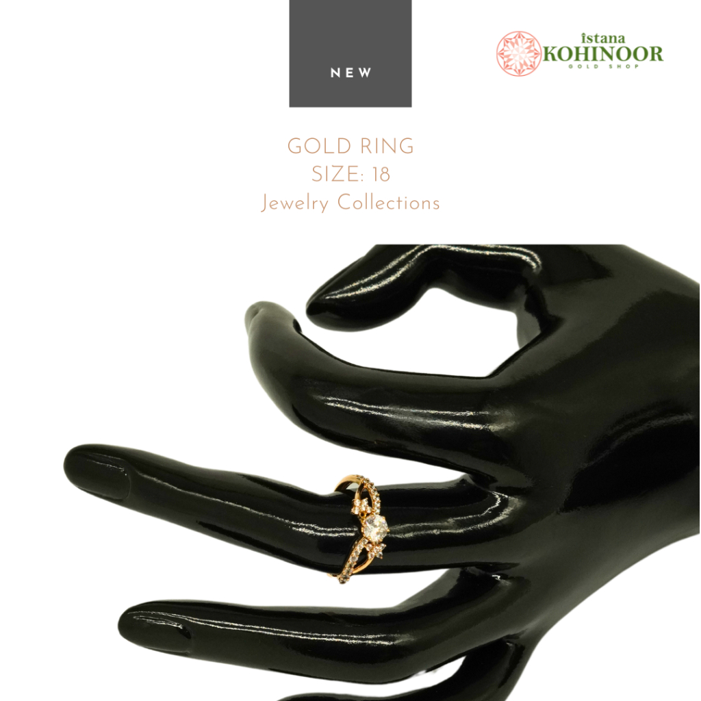 KOHINOOR NEW CINCIN EMAS GOLD VARIASI YELLOW GOLD 16K EMAS SIZE 18