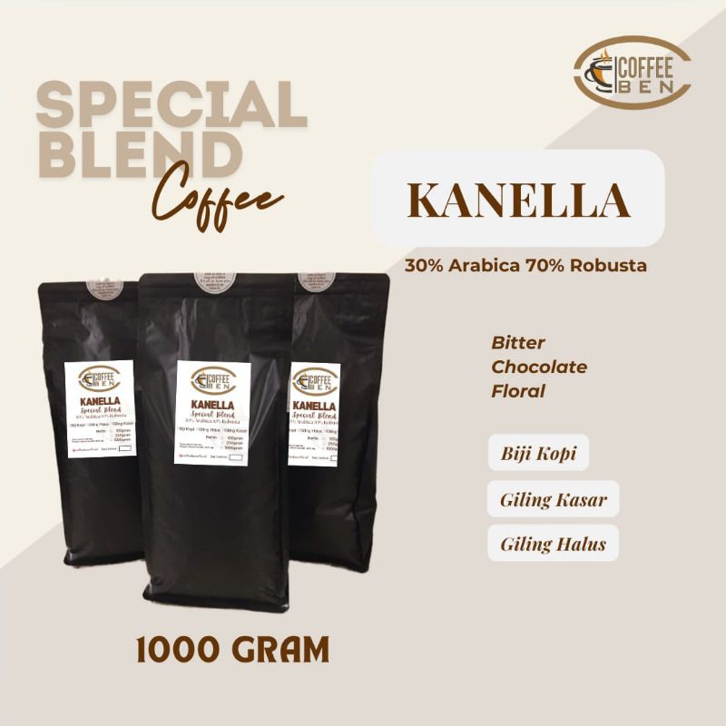 

CoffeeBen KANELLA Special Blend 1 kg Arabika Robusta