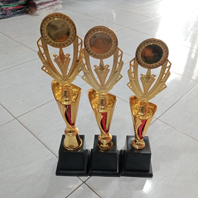 PIALA TROPHY SET PLASTIK MURAH PIALA SATU SET JUARA (1-3) PIALA SEPAK BOLA SOCCER FUTSAL VOLLY DLL