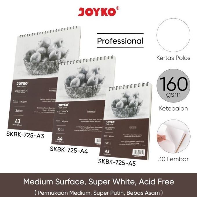 

KODE G72D Buku Sketsa Gambar A4 Joyko SKBK725 Sketch Book